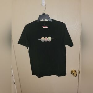 State Of Mine Martini Olives Casual Streetwear Black Tee Shirt Women Size XS NWT